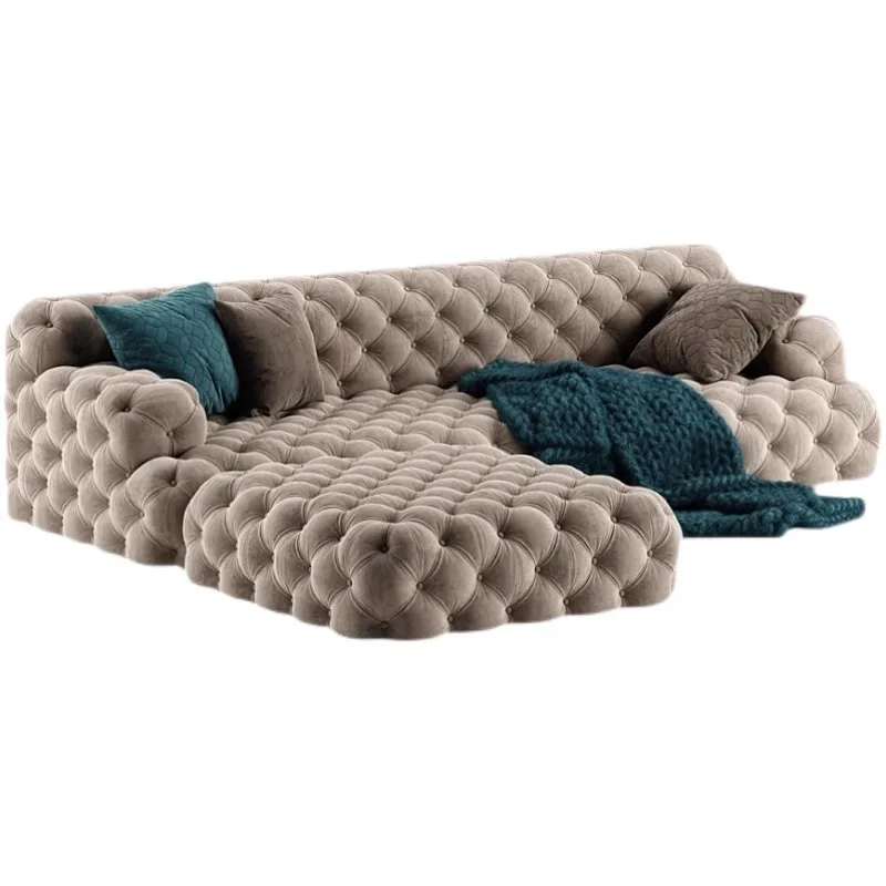 

-For Modern Living Room Sofas Beige Designer Minimalist Nordic Living Room Sofas Puffs Convertible Divano Soggiorno Furniture&