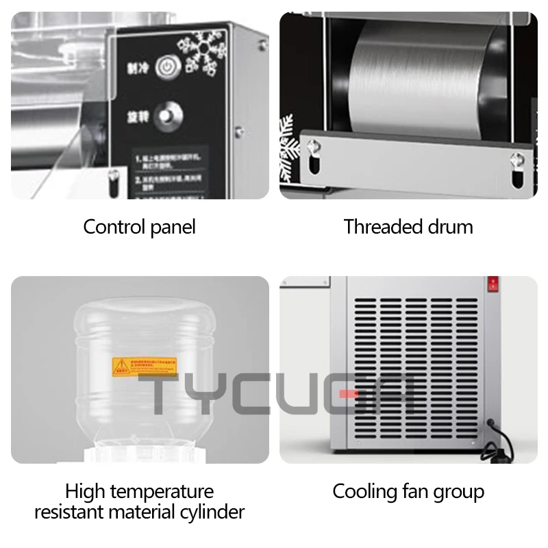 180KG/24H kostkarka do lodu golarka do śniegu maszyna 1200W płatek śniegu urządzenie do golenia lodu Korea Bingsu maszyna do płatków śniegu
