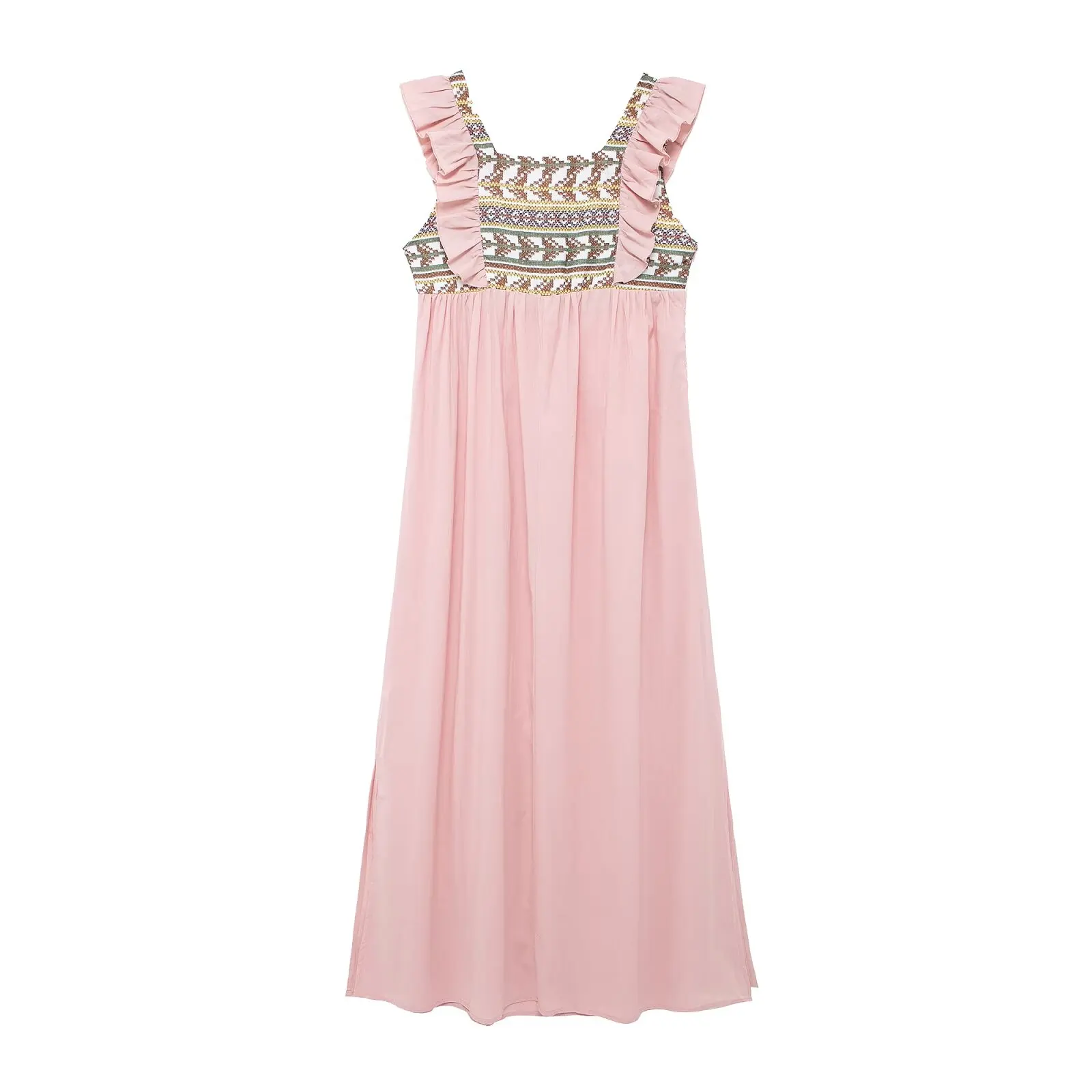 JNLEAOG automne nouveau Faion décontracté imprimé Patchwork femmes Dr polyvalent confortable fibre de Polyester H Version printemps été...