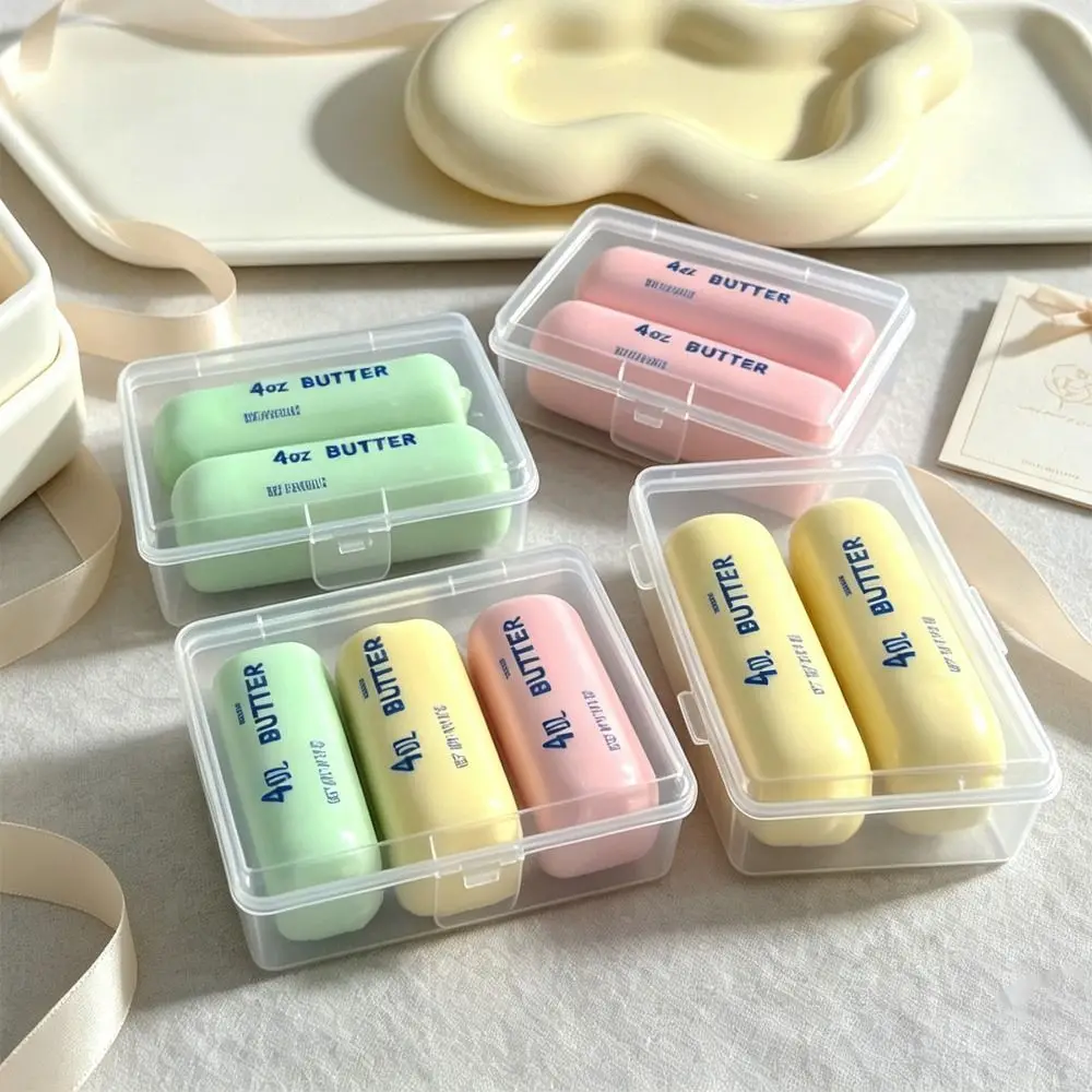 Creative Wax Coating Butter Stick Squishy Sensory Fidget Sound Crispy Crunchy Butter Stick 8cm Pinch Butter Bar Children Gifts