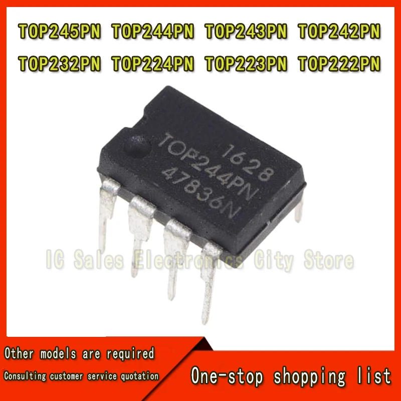 (10piece)100% New TOP245PN TOP244PN TOP243PN TOP242PN TOP232PN TOP224PN TOP223PN TOP222PN DIP-7 Chipset