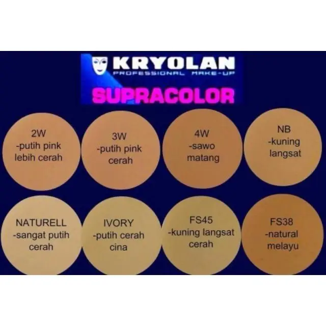 Kryolan Makeup SUPRACOLOR 8 Ml – Colore Marrone 470 Per Teatro E Spettacoli