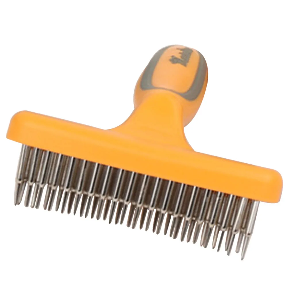 

Needle Comb Nail Rake Grooming Fine Grinding Metal Teeth Durable Strong Dog Cat Hair Removal Tool Pet Cleaning Brush Dog