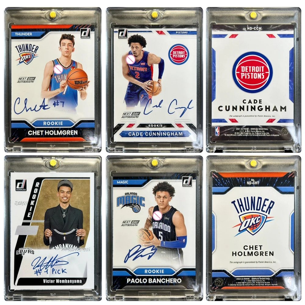 

PANINI DIY домашняя Уembanyama Banchero Holmgren Cunningham подпись лазерная коллекционная открытка на день рождения, Рождество, кирпич, праздничный подарок