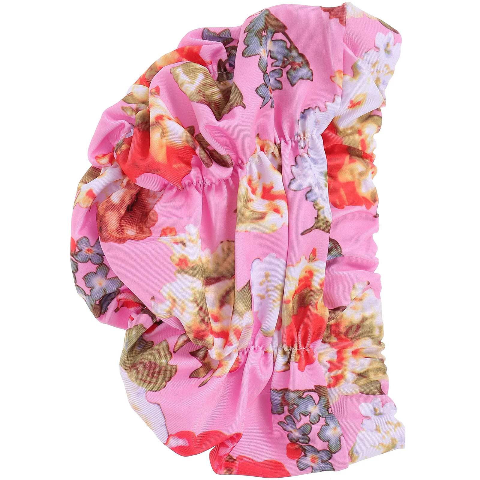 

Swim Hats for Adults Women Men Long Hair Protective Hat Fashion Print Stretchy Nylon Swim Cap 17th Color Summer Swimming