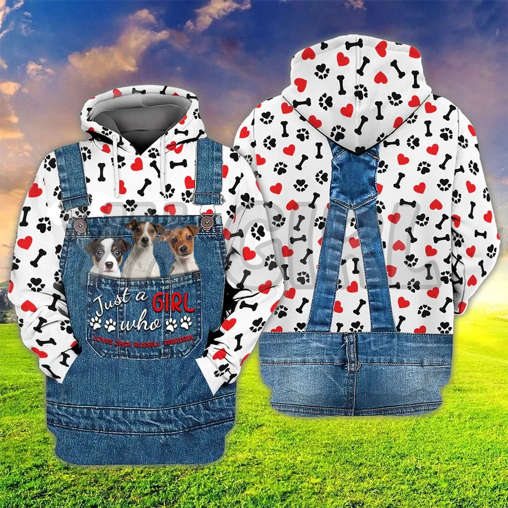 Just A Girl Who Loves Labradoodle  3D Printed Hoodies  Unisex Pullovers Funny Dog Hoodie Casual Street Tracksuit