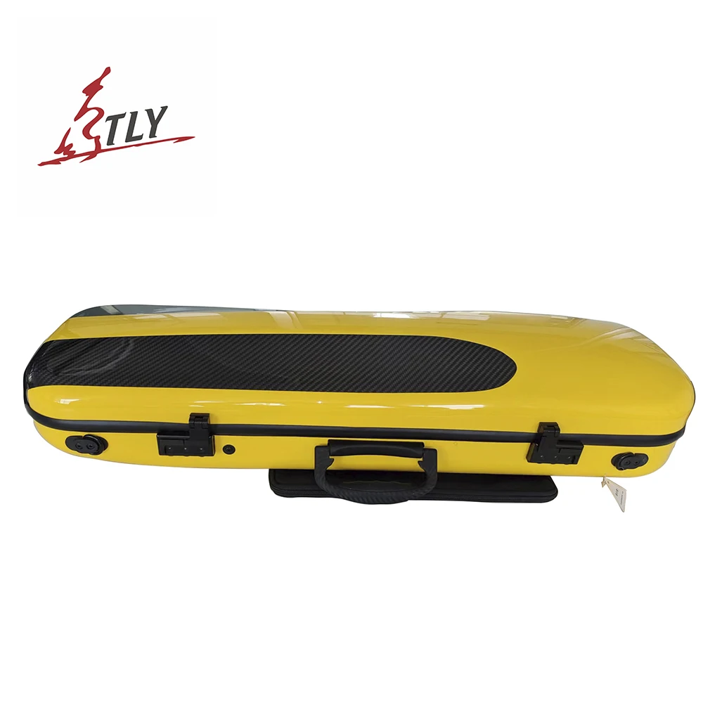 

The New Style Supercar Pure Carbon Fiber Adjustable for Violin Size 4/4 3/4 1/2 with Moderation Meter Light Hard Violin Case