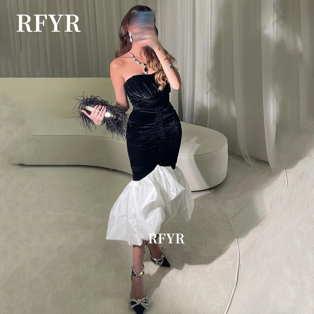 

RFYR Off Shoulder Evening Dress with Beads Party Dress Mermaid Prom Dress Luxury فساتين مناسبة رسمية Customized