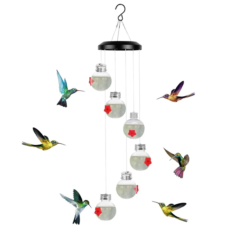 

Bird Feeders, Wind Chimes Bird Feeders, Outdoors Hanging Ant And Bee Proof Bird Feeders For Outdoors, Easy To Use Durable