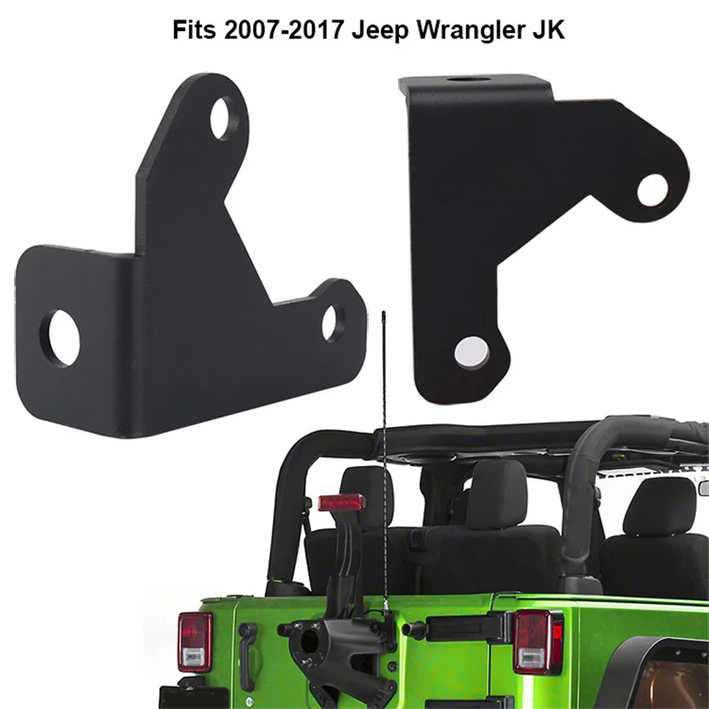 

Car Tailgate CB Antenna Mount Holder Bracket for 07-17 JK Wrangler Spare TireTailgate Antenna