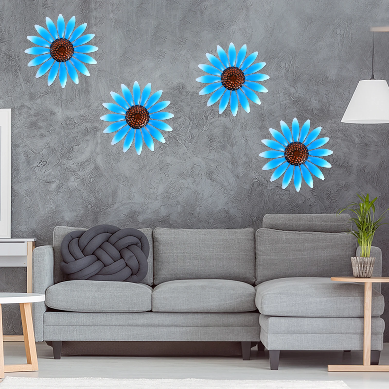 

Creative Iron Flower Wall Decor Practical Adorable Home Hanging Decoration 1Pcs