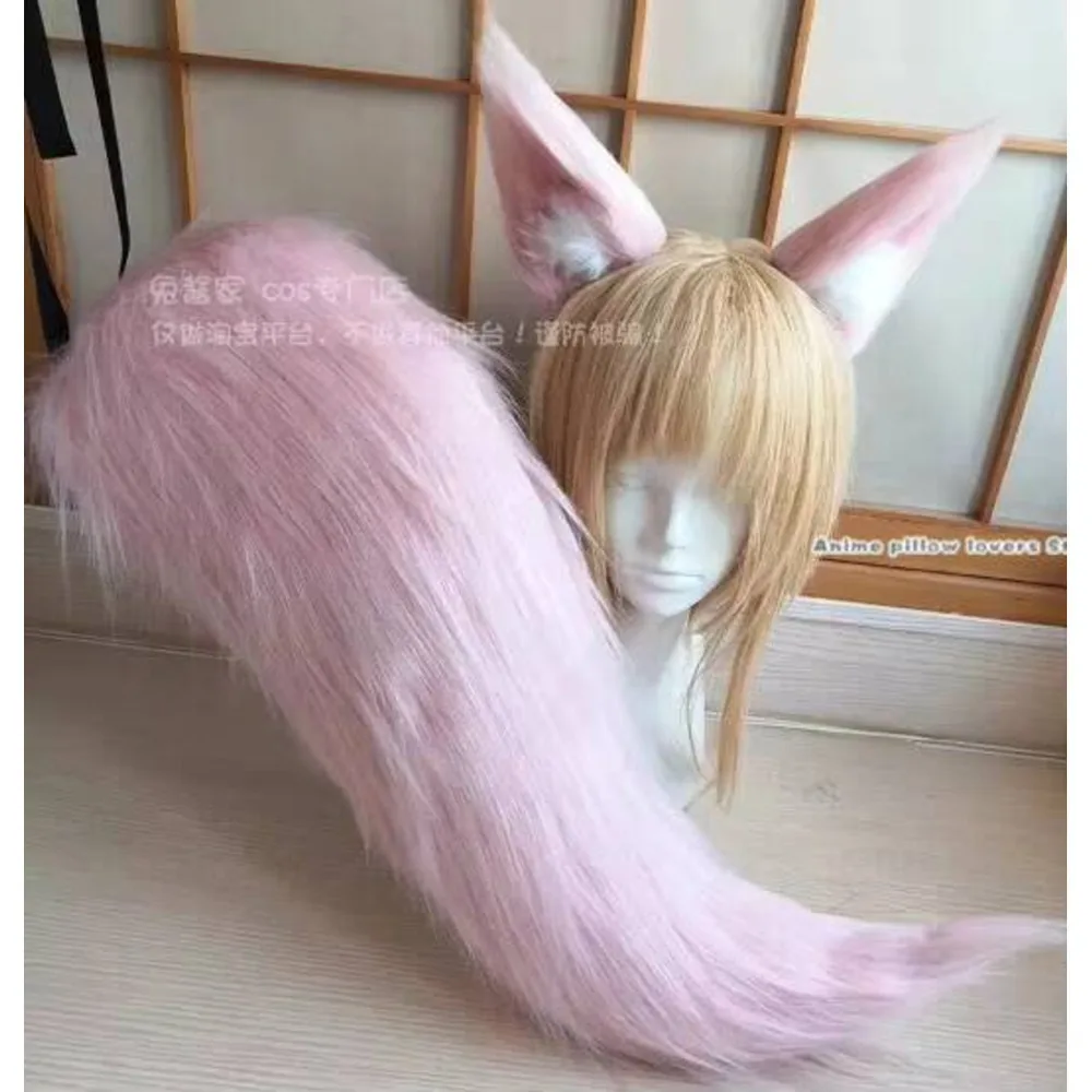 

Game Anime Honkai: Star Rail Jiao Qiu a Cosplay Handmade Simulation Plush Wolf Ears Tail Costume Props Party Halloween