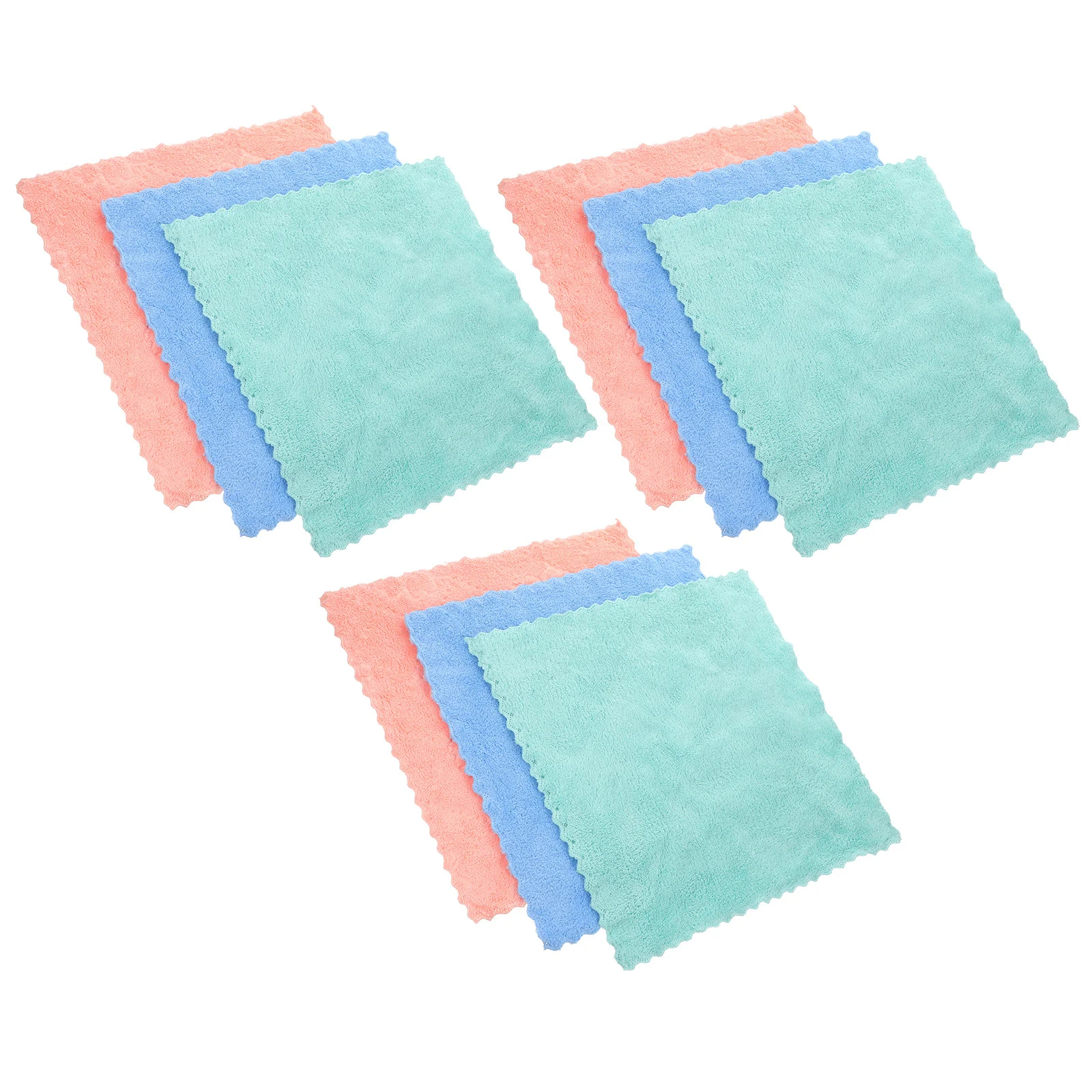 10Pcs Coral Fleece Facial Towel Makeup Remover Cloth Soft Highly Absorbent Washcloth for Face Cleaning Facial Towel