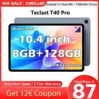 Teclast tablet T40 Pro, 10,4 inch 2K 2000x1200, UNISOC T616, 8 core, network 4G, 8GB RAM, ROM 128GB, Android 12, 7000mAh, fast charging, Wifi, 13MP + 8MP