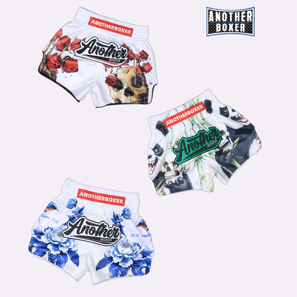 2025 شورت الملاكمة، شورت MMA للرجال والنساء والأطفال مطرز للتدريب القتالي ملابس MMA شورت كيك بوكسينغ سروال الملاكمة التايلاندية #6