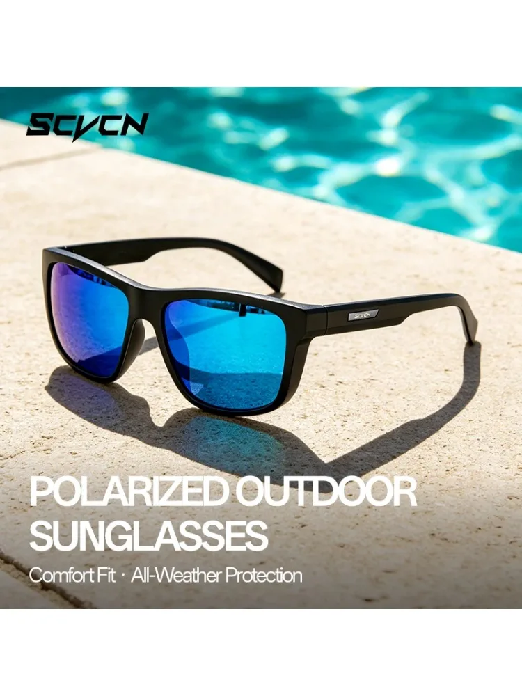 AliExpress SCVCN UV400 Hiking Polarized Sunglasses HD Outdoor Anti-Glare Fishing Stylish Glasses Sports Running Driving Cycling Sunglasses