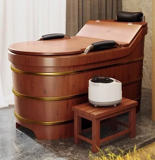 Full Body Bath Tub Tub Adult Steam Bucket Elderly