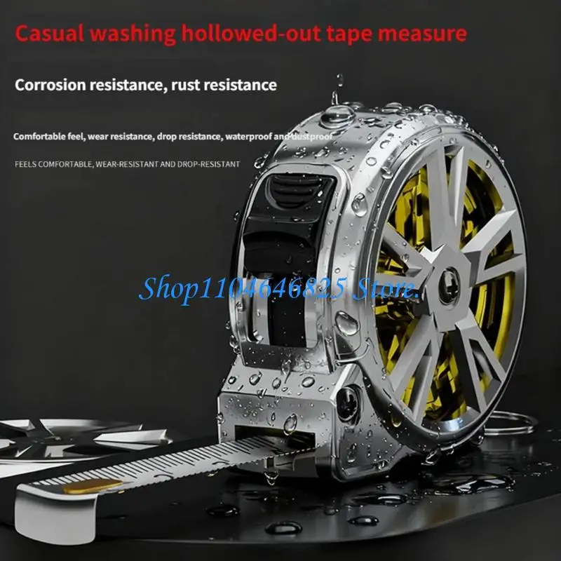 Clear Scale Etched Steel Tape Measure Featuring Small Size Design and Attachment Tape Measure