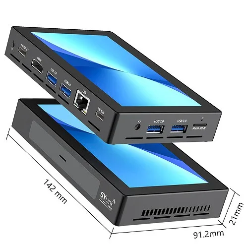 

5.5 inch mini computer host 16 + 256G game entertainment office smart miniPC tablet