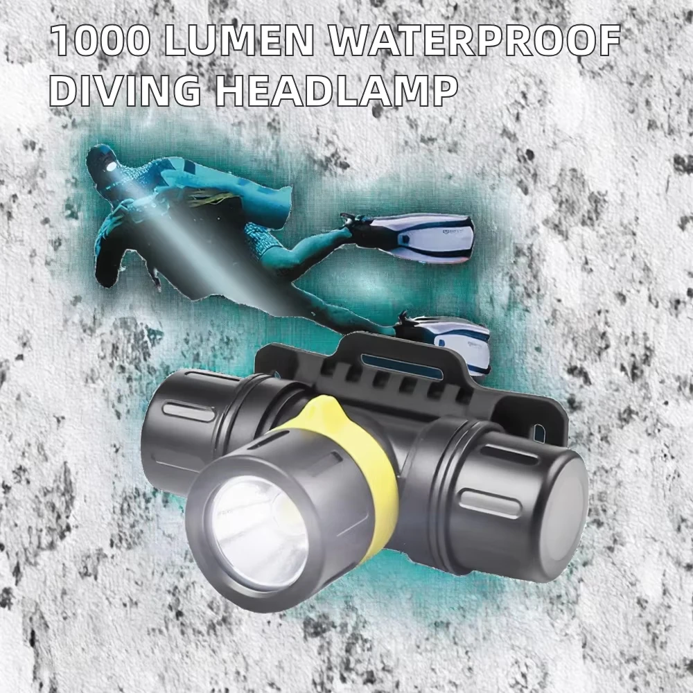 Rechargeable lithium-ion aluminum alloy diving flashlight