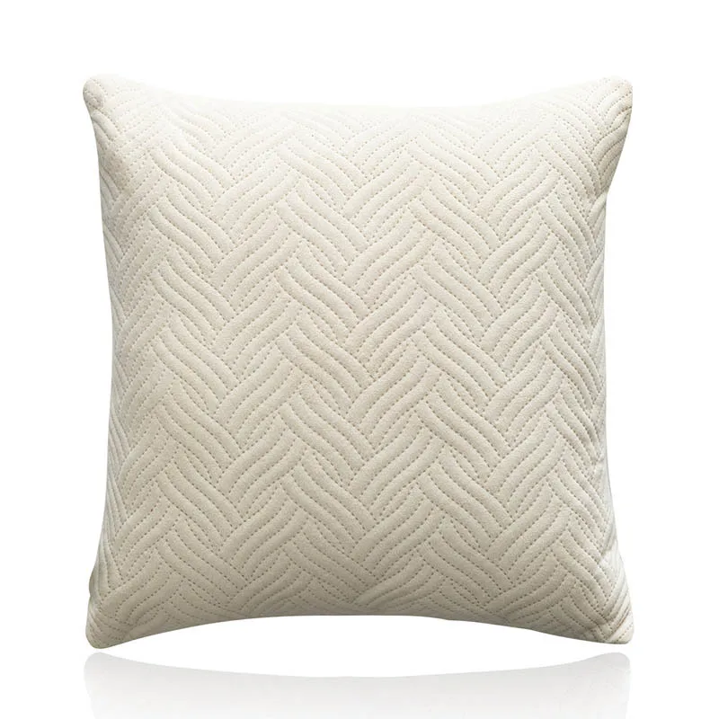 Quilted Velvet Pillow Cover 14