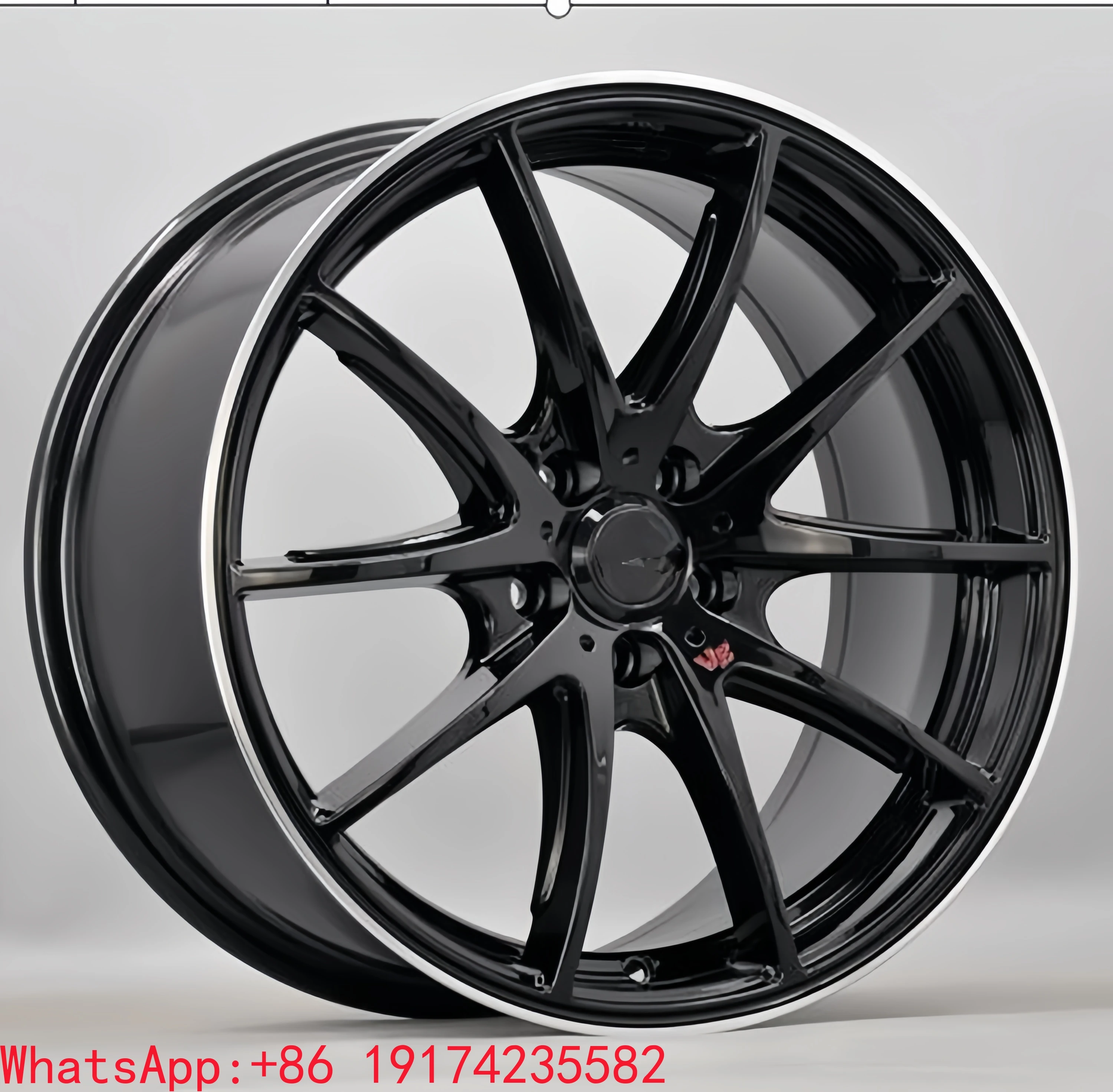 

5x112 5x120 5x108 17 18 19 20 Inch Deep Dish Black Finish Forged Alloy Passenger Car Wheel Rims for Fo-rd V-W To-yo