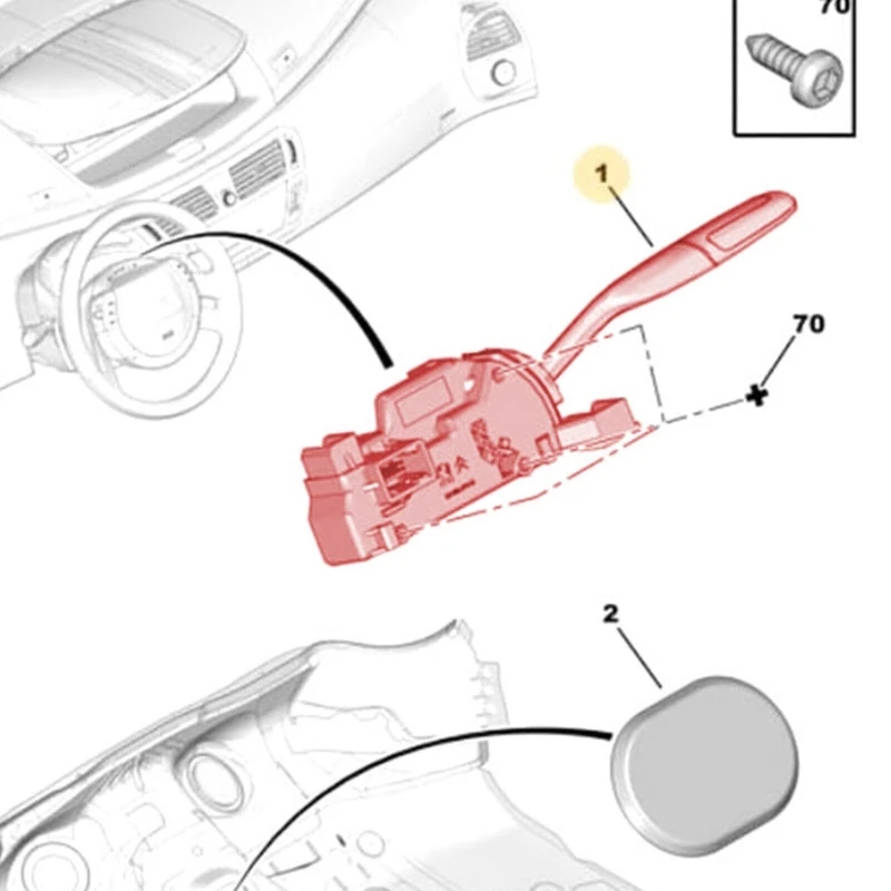 98002210VV 965852897 Automatic Manual Gear Shift Stick Selector 98002212VV 2400FN Suitable For C4 96811352XT 96811335XT