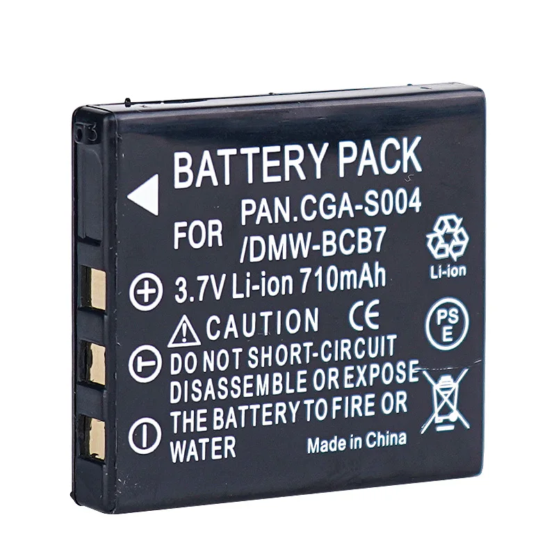 1-5Pcs CGA-S004 S004A S004E DMW-BCB7 Camera Battery For Panasonic Lumix DMC-FX2 DMC-FX7 DMC-FX2GN DMC-FX7S DMC-FX7W 710mAh view 5