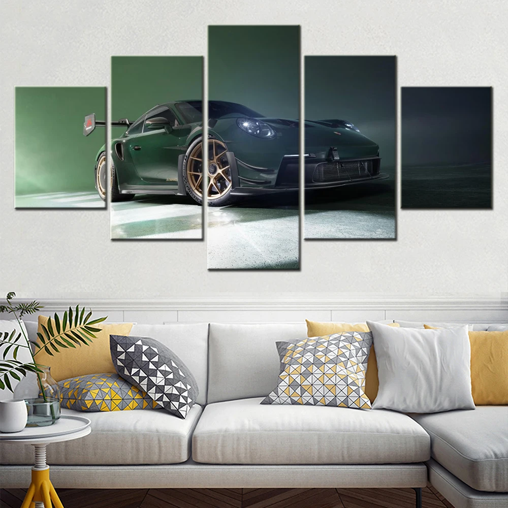 

5 Pieces Wall Arts Poster Painting Vehicle Picture Print Cool Cars Wallpaper Home Decor For Living Room Interior Mural Artwork