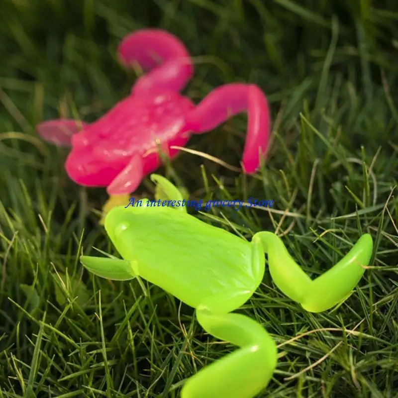 652D 5pcs Frogs Crankbait Lures 3.7cm/4.7cm Topwater Frogs Lures Set Artificial Lures