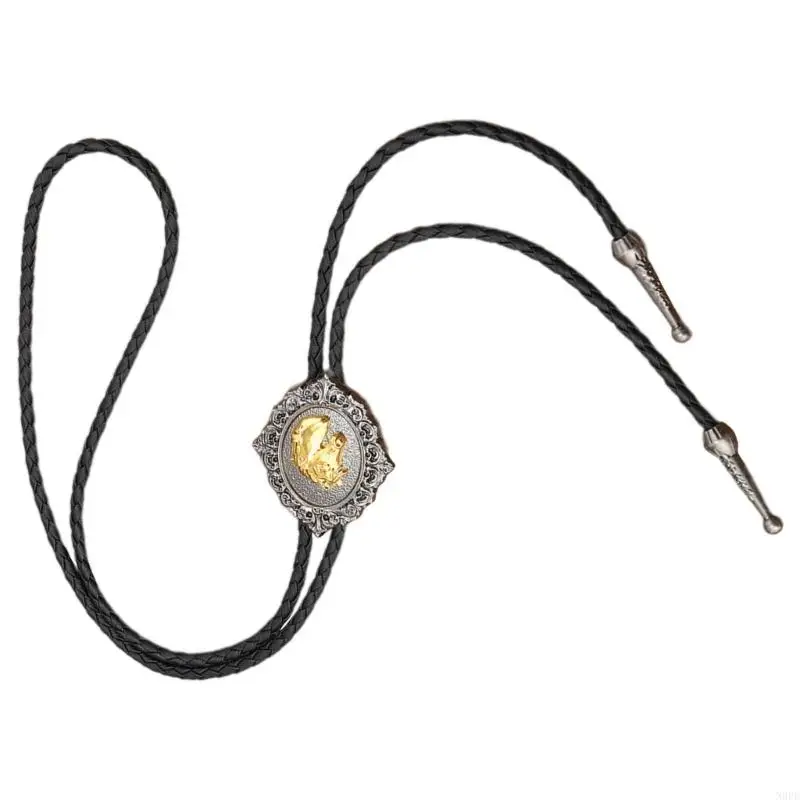 N0PE Cowboy Bolo Necktie Multiple Type Can Choose Elegant Bolo Tie for Male Female