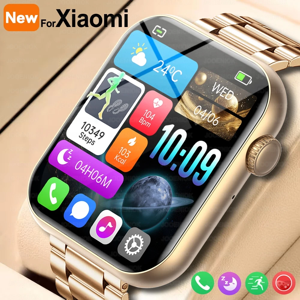 

For Huawei Xiaomi New 1.9 inch Smart Watch Men Full Touch screen Bluetooth Call Sports Bracelet Heart Rate Smartwatch Women