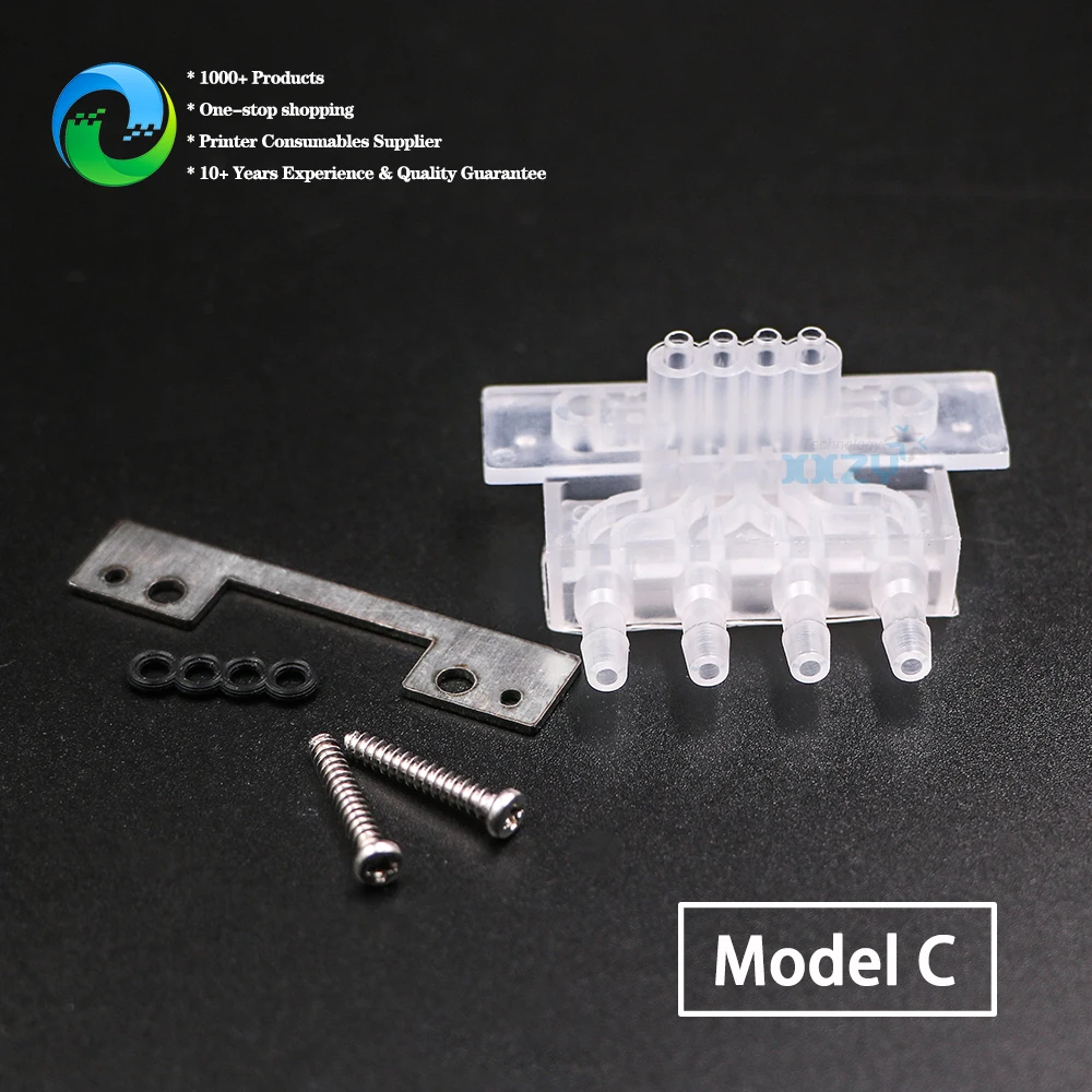 2pcs 5113 Printhead Ink Damper Transfer Converter Solvent Printer Damper Adapter for Printing Machinery Parts