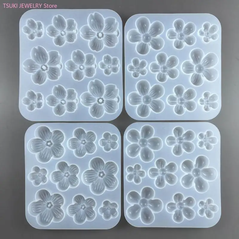 62KE Harz Form 3D Kirsche Silikon Formen DIY Halskette Ohrringe Schmuck Machen Duft-Gips Diffusoren Formen – Detail 5