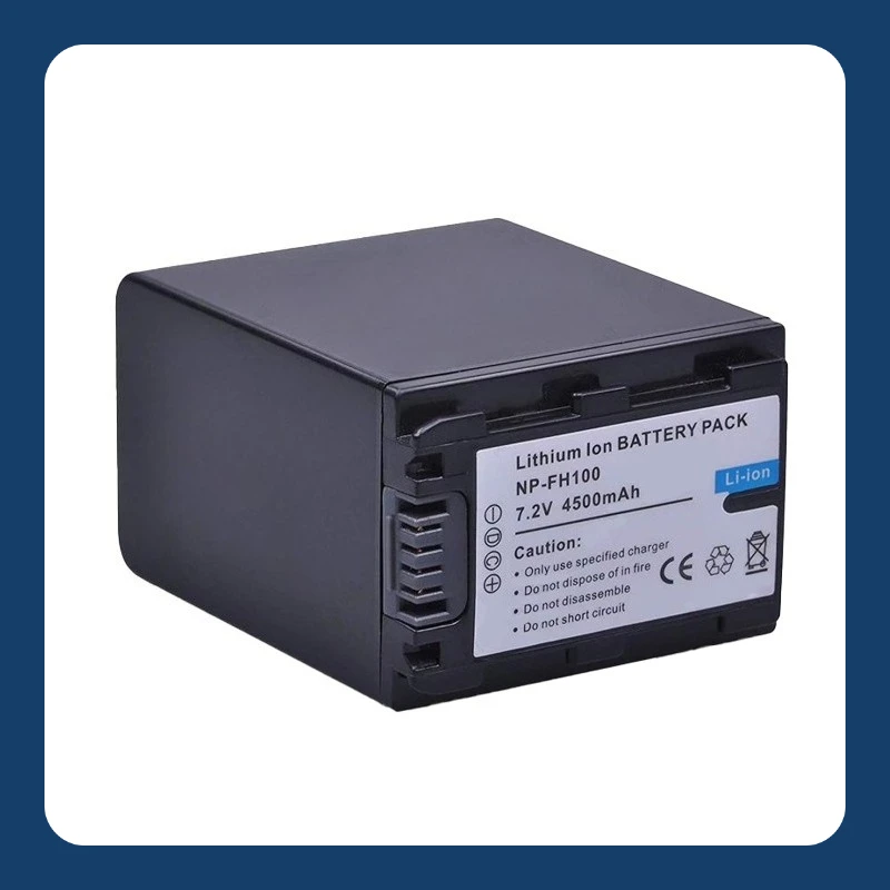 

Аккумулятор Li-ion NP FH100 7.2V 4500mAh высокой производительности для Sony FH90 FH70 FH60 FH50 FH40 FH30, безопасный, высококачественный, на замену