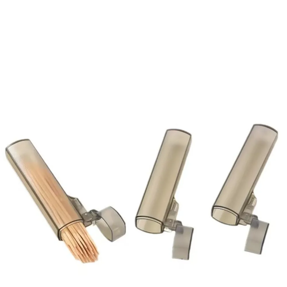 2pc Transparent Mini Storage Box Simple Small Object Band-aid Classification Finishing Box Portable Toothpick Cotton Swab Box