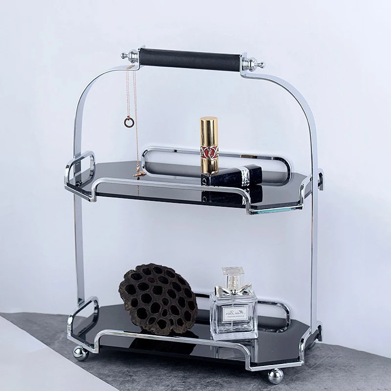 

Легкая роскошная двойная чашка для духов премиум-класса, косметика, средства по уходу за кожей, полка для хранения, настольный поднос для мытья, коробка