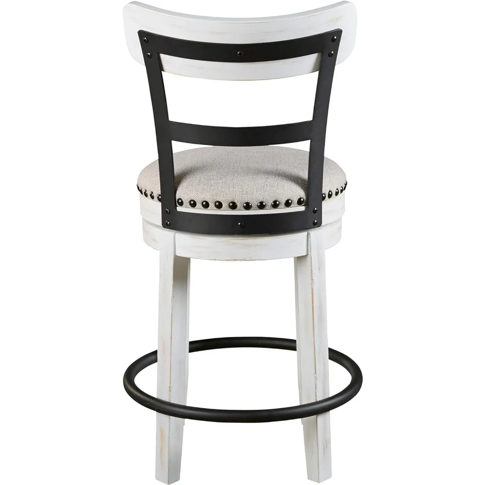 Valebauer-Modern giratória Counter Altura Barstool, cal, 24,5"