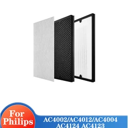 Replacement For Philips Air Purifier AC4002/AC4012/AC4004 For AC4124 AC4123 Activated Carbon+Hepa Filter+Pre-Filter Cotton Set