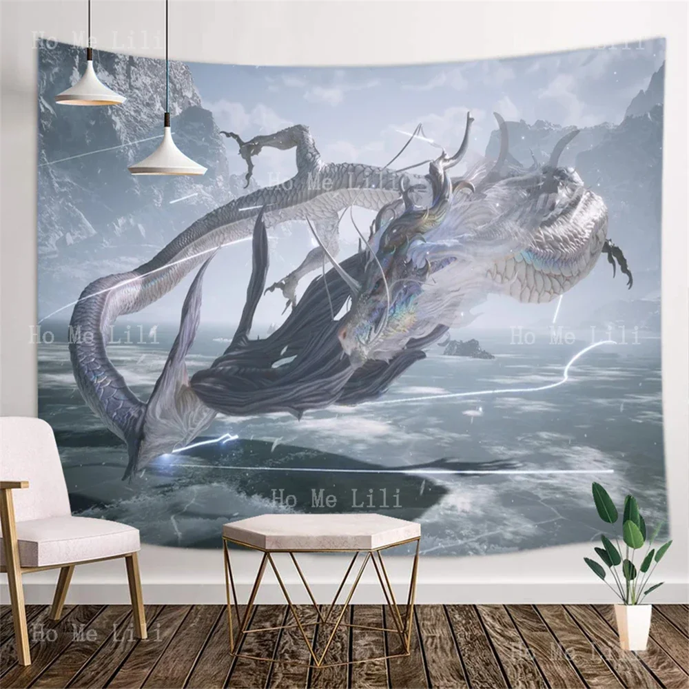 Chinese Myth Kang Jin Loong Poster Tapestry Wall Hanging For Bedroom Living Room Dorm Decor