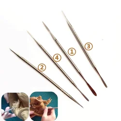 Stainless Steel Double-headed Soft Pottery Sculpting Tools DIY Hand Model Doll Sculpting Details Decorative Clay Making Tools