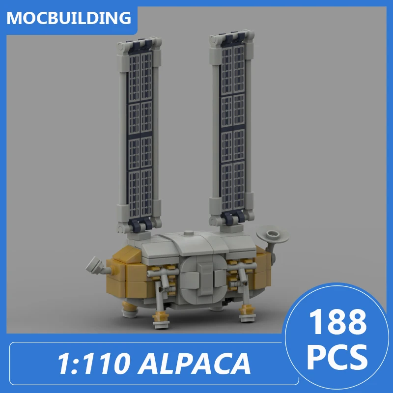 1:110 Model of Dynetics Alpaca Lunar Lander Moc Building Blocks Diy Assemble Bricks Space Series Educational Toys Gifts 188PCS