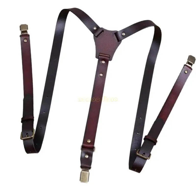 31BF MENS PU LEATHERES مع مقطع سهل على خطاف الحدث الرسمي حزام الكتف #2