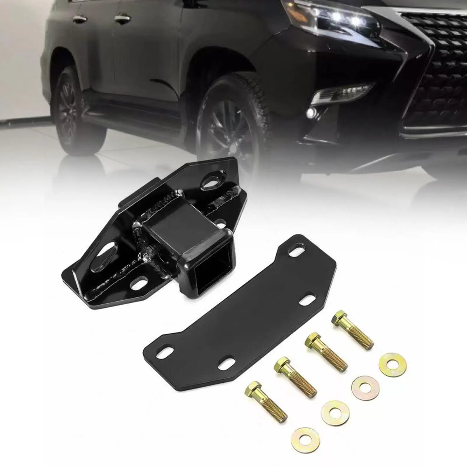 Trailer Tow Hitch Receiver, 70108005TA Maintenance Attachment Assembly Spare Part Hitch Receiver for Gx460 All 2014-2023