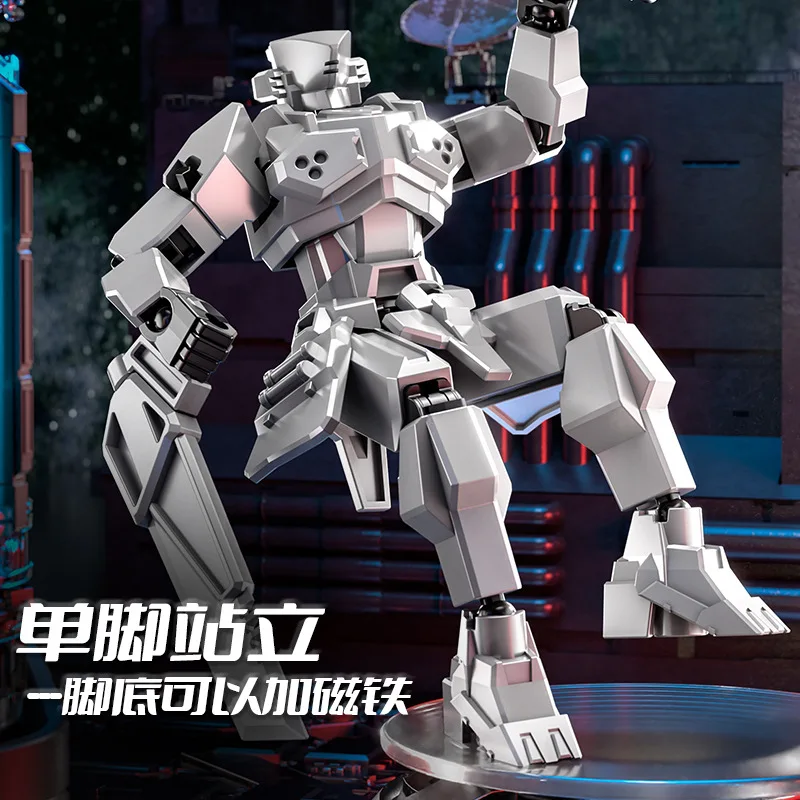 Nieuwe soldaat magnetisch schild pantser krijger speelgoedmodel Lucky 13-gewrichten dummy actiefiguur DIY-montage speelgoed desktop ornamenten