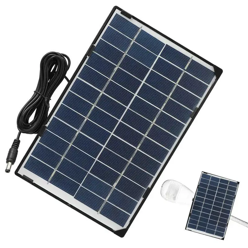 Solar Panel for Security Camera 6W USB Solar Panel Security Camera Wall Mounted Solar Panel Solar Charger for Camping