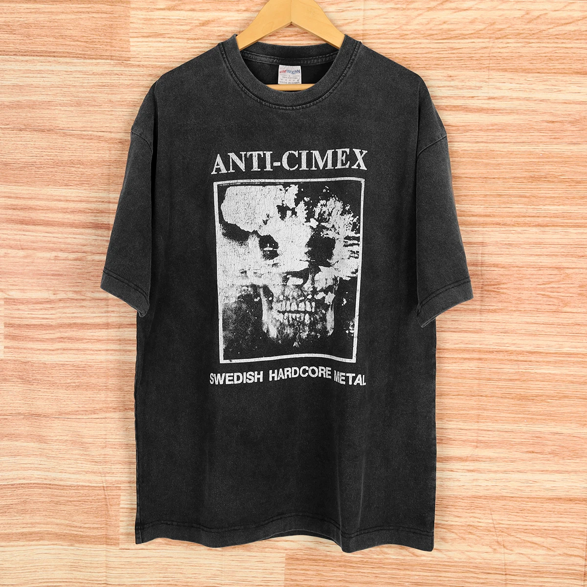Camiseta Anti Cimex sueca Hardcore Metal Punk Band Asocial MOB47 Driller Killer camiseta gráfica estampada de algodón de verano para hombre