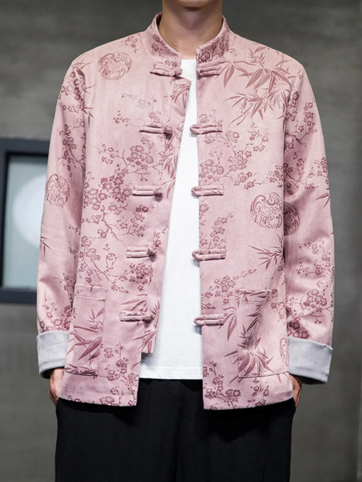 新しい中国風メンズジャケットコート春秋ルーズ大きいサイズ唐漢服中山スーツ若者人気スタンダードフィットアウターウェア