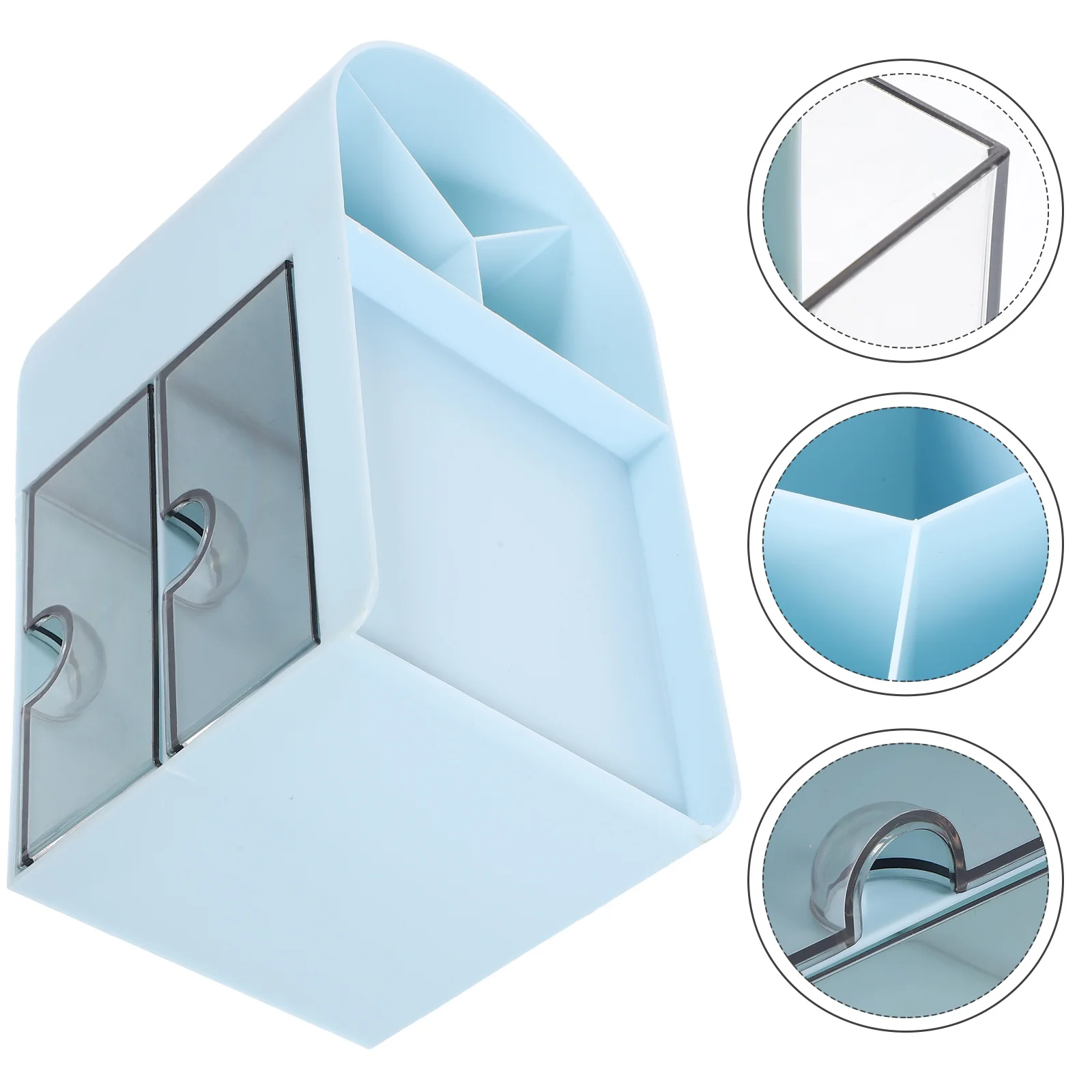 

PP Desk Organizer Multifunctional Storage Box for Stationery Pens Scissors Desktop Use Stationary Organizer for Desk