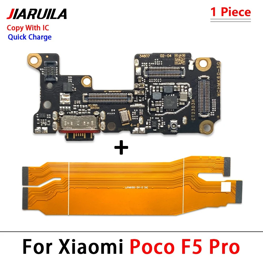 USB Charger Charging Board Dock Port Connector Main Flex Cable For Xiaomi Poco F1 F2 F3 F4 F5 X3 X4 X5 X6 M3 M4 M5s Pro 4G 5G